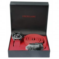 Set cadou, ceas barbatesc si curea, Excellanc, PM2200001-003 - Img 2
