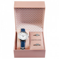 Set cadou, ceas dama, Excellanc, cu charm pentru curea, PM1900252-001