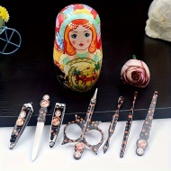Set cadou de ingrijire a unghiilor cu papusa ruseasca Matryoshka, PMXU142448