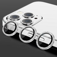 Tempered Glass HARD DIAMOND for camera (LENS) for Samsung Galaxy S24 Plus silver (lens 3 pieces), PROB04151