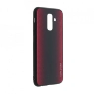 Husa pentru Samsung Galaxy A6 PLUS (2018) - Husa Pro Shield Sticla Rosu cu Efect Gradient - Img 2