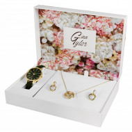 Set cadou, ceas dama, Gina Tylor, colier cu pandativ, 1 pereche cercei, PM1900255-003