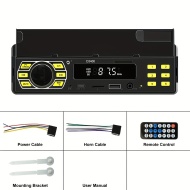 Sistem audio auto digital 1DIN cu radio MP3 pentru mașină 12V, PMDP78769