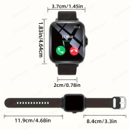 Smartwatch pentru telefoane Android/iPhone, cu mod sport, apeluri wireless, notificari de mesaje, potrivit pentru barbati si femei, autonomie lunga a bateriei, PMKJ270881-GRI