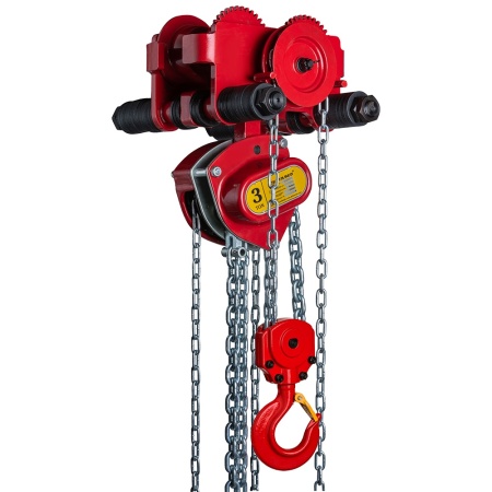 Palan manual combinat cu carucior pe lant 3 tone, 3 metri, Gama DeltaRed