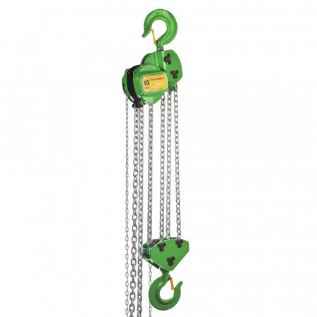 Palan manual cu lant 10 tone, 6 metri, Gama standard DeltaGreen