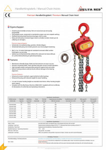 PALAN MANUAL CU LANT DELTA