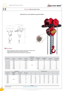 PALAN MANUAL COMBINAT CU CARUCIOR
