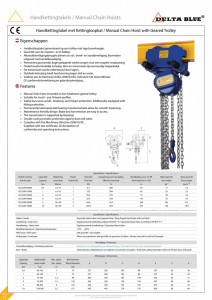 PALAN MANUAL COMBINAT CU CARUCIOR