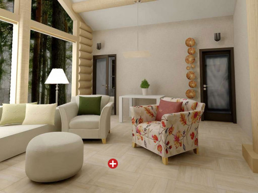 1469 K.PLOC DOMUS OAK 45X45 1 KL /1,0125M2/ KK A