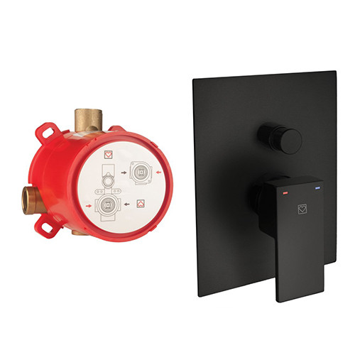 UNITAS SQ BLACK UGRADNA BATERIJA SA PREBACIVAČEM KOMPLET CRNA MAT UH00362B