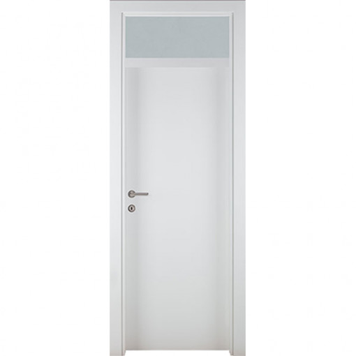 100012 Sobna vrata SOLID P1 Otvor Sa Nadsvetlom Bela