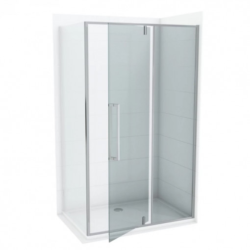 Stakleni paravan CONCEPT ABSOLUT 80x200cm staklo 6mm providno pivot vrata sa fiksnim delom