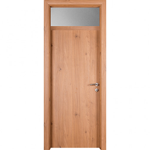 100014 Sobna vrata SOLID P1 Otvor Sa nadsvetlom Premium Hrast