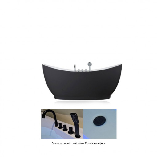 3753 Kada FC-352.CF Crna 180x80x76,5 cm FI.IN