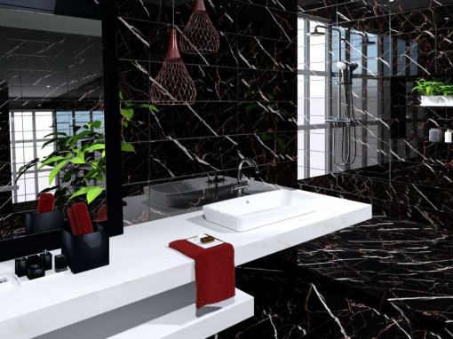 4975 K.PLOC LUXOR BLACK 25X75 2 KL /1,312M2/ KK A