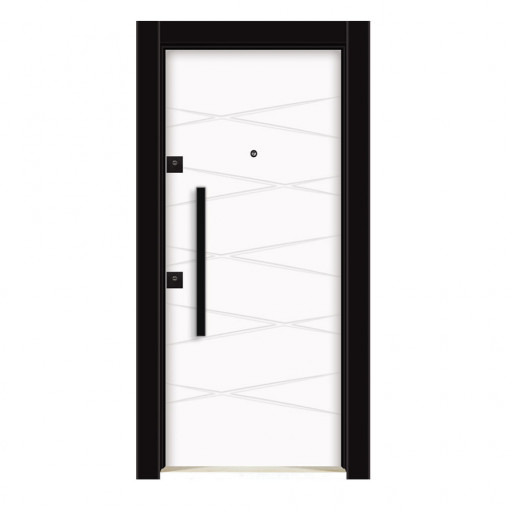3760 SIGURNOSNA VRATA 2253 BELA ANTRACIT LEVA 98X205X8,5 (SA RAMOM 107X209X8,5) A