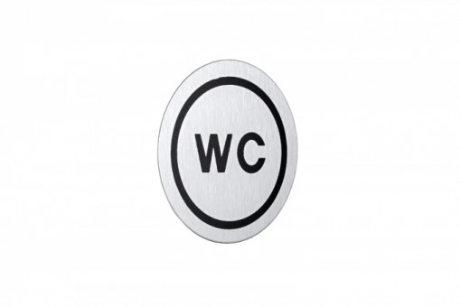 Simbol WC MINOTTI samolepljivi hrom