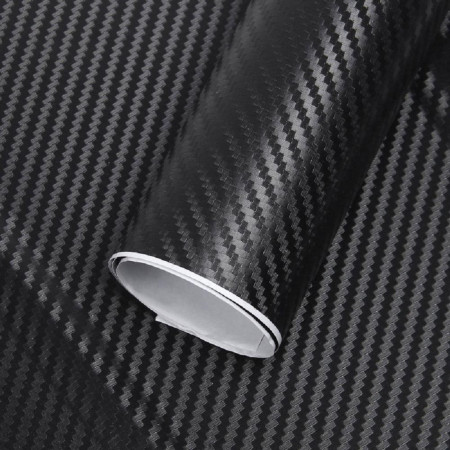Folie colantare auto Carbon 3D - Negru (3m x 1,27m)