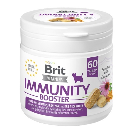 BRIT Vitamins Immunity Booster – Supliment vitaminic pentru sustinerea sistemului imunitar al cainilor si pisicilor, 120 g