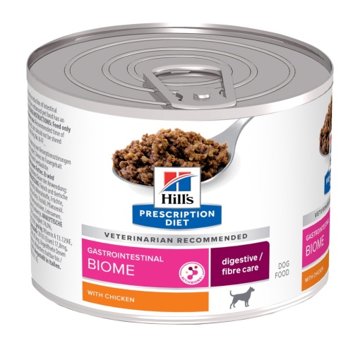 Hill's PD Gastrointestinal Biome – Hrana umeda cu pui pentru digestie sensibila 200g