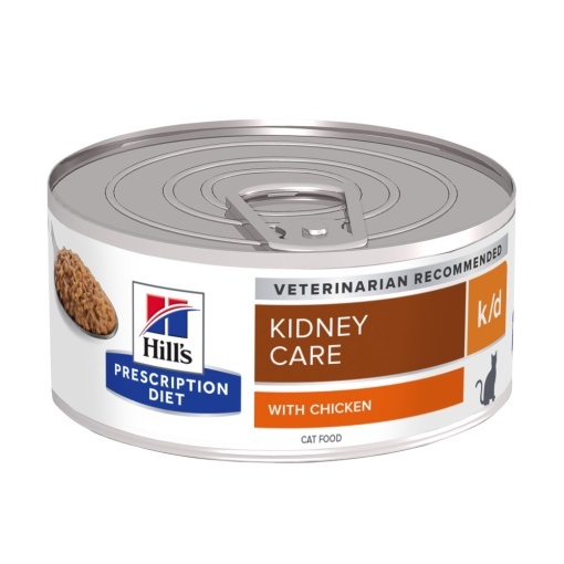 Hill's PD k/d Kidney Care cu pui – Hrana umeda cu pui pentru insuficienta renala 156g