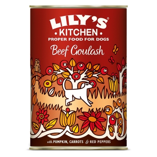 Lily's Kitchen Gulas de Vita – Hrana umeda completa cu vita pentru caini adulti, 400 g