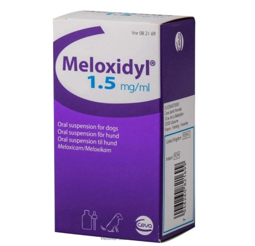 Meloxidyl 1.5mg/ml - Antiinflamator (tip solutie orala) pentru reducerea durerii si inflamatiei la caini, 32 ml