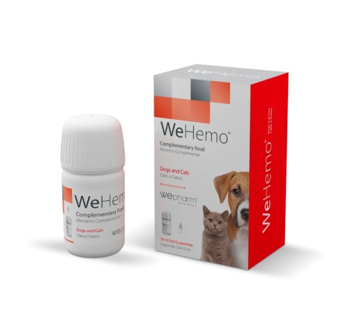 WeHemo - Supliment (tip suspensie orala) impotriva anemiei pentru caini si pisici, 30 ml