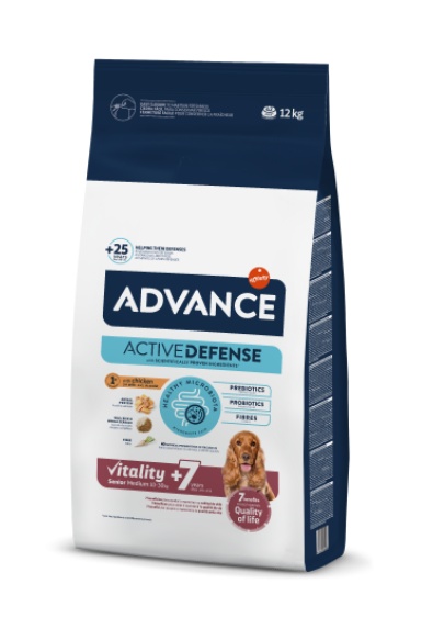 Advance Dog Maxi Senior Vitality– Hrana uscata cu pui pentru caini seniori de talie mare 12kg