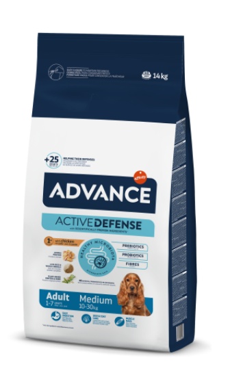 Advance Medium Adult – Hrana uscata cu pui si orez pentru caini de talie medie 10–30 kg