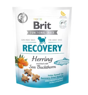Brit Care Dog Snack Recovery Herring – Recompense tip biscuiti cu hering pentru caini, 150 g