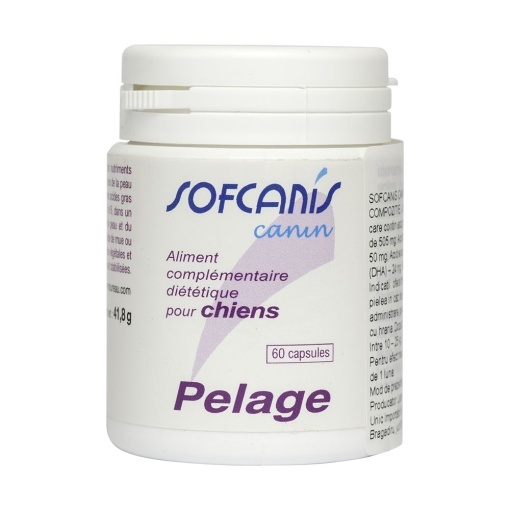 Sofcanis Canin Pelage – Supliment pentru piele si blana sanatoasa la caini 60 comprimate