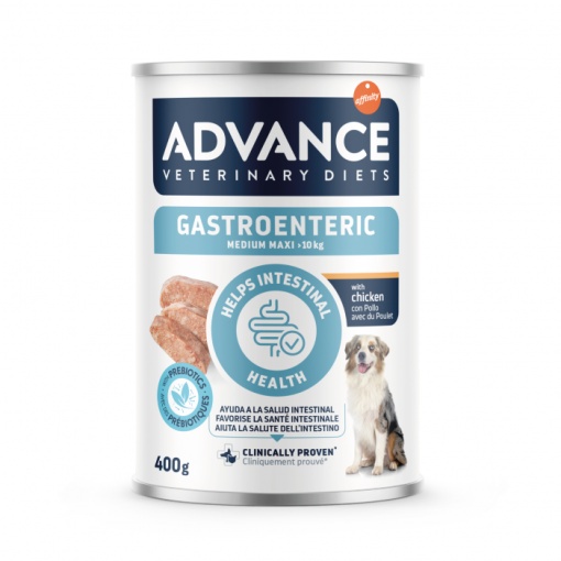 Advance Veterinary Diets Dog Gastroenteric Wet- Hrana umeda cu pui pentru afectiuni gastrointestinale 400g