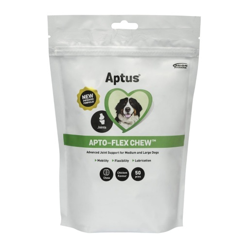 Aptus Apto Flex Chew – Supliment Pentru mobilitate si flexibilitate articulara pentru câini peste 15 kg 50 tablete
