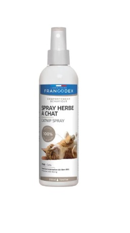Francodex Spray cu Catnip pentru stimularea comportamentului de joacă pentru Pisici, 200 ml