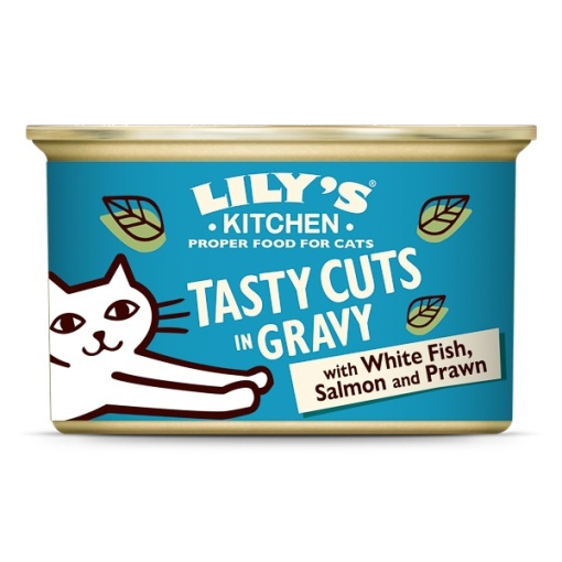 Lily's Kitchen Tasty Cuts in Gravy – Hrana umeda completa cu porc pentru pisici (de la 4 luni), 85 g