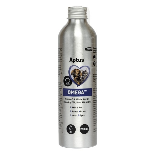 Aptus Omega – Supliment cu acizi grasi esentiali pentru piele si blana, 250 ml