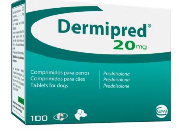 Dermipred 20 mg – Comprimate antiinflamatoare pentru caini, 100 bucati