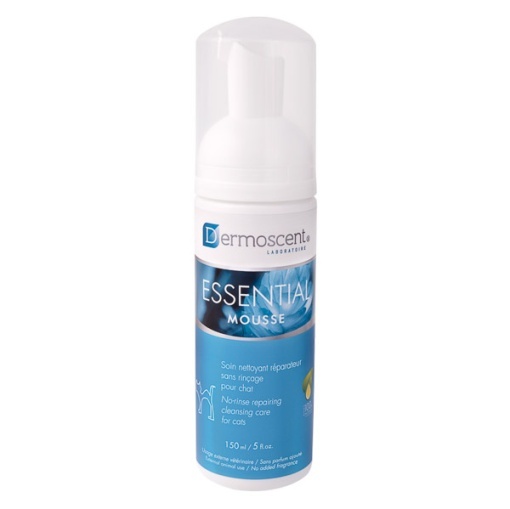 Dermoscent Essential Mousse for Cats – Spuma fara clatire pentru igiena pielii la pisici, 150 ml