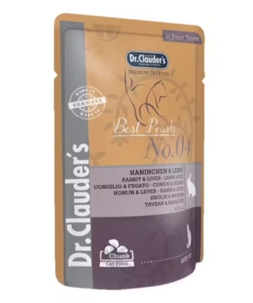Dr. Clauder's Cat – Hrana umeda completa cu iepure si ficat pentru pisici adulte 100g