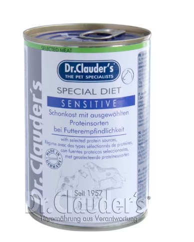 Dr. Clauder's Dog Sensitive – Hrana umeda cu miel si orez pentru sensibilitate alimentara, 400 g