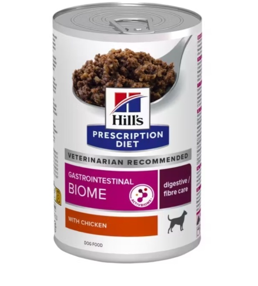 Hill's PD Gastrointestinal Biome – Hrana umeda cu pui pentru digestie sensibila 370g