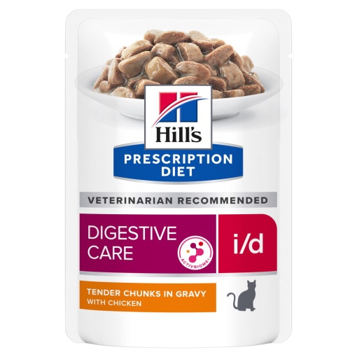 Hill's PD i/d – Hrana umeda cu pui pentru digestie sensibila 12 Plicuri x 85g