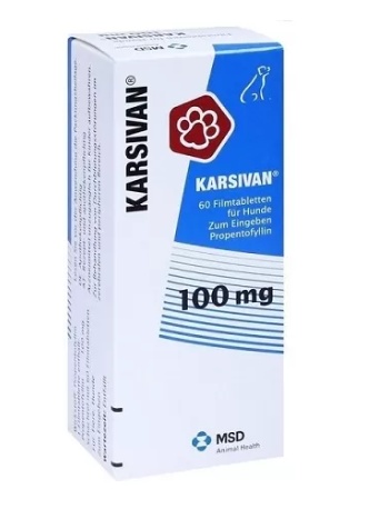 Karsivan 100 mg – Supliment pentru circulatie si vitalitate la caini (60 comprimate)