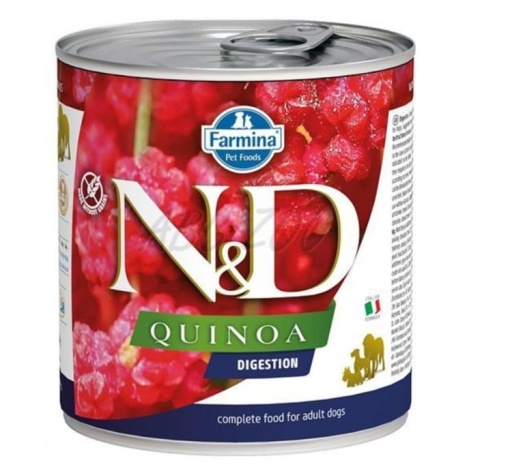 N&D Quinoa Digestion – Hrana umeda cu miel pentru caini, 285g