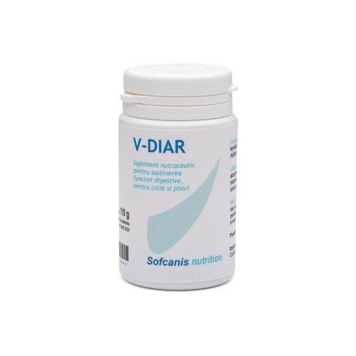 Sofcanis V-Diar – 30 comprimate pentru tratarea diareei la câini