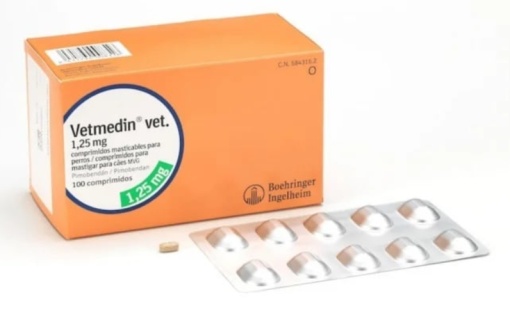 Vetmedin S 1.25 mg – Suport cardiac pentru caini cu insuficienta cardiaca (100 comprimate masticabile)