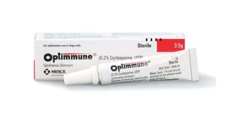 Optimmune Unguent oftalmic 0,2% pentru caini 3,5 g