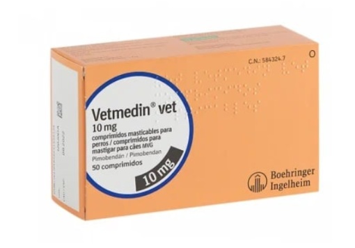 Vetmedin S 10 mg – Suport cardiac pentru caini cu insuficienta cardiaca (100 comprimate masticabile)